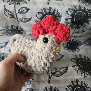 Brown Rooster chicken Amigurumi Decor